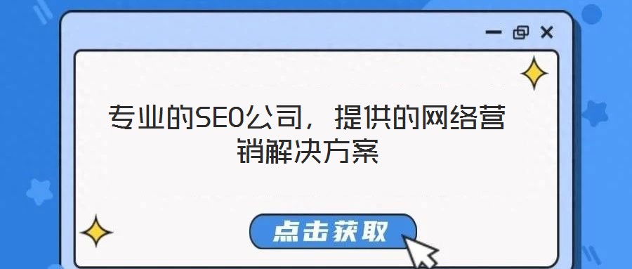 專業(yè)的SEO公司,提供的網(wǎng)絡(luò)營銷解決方案